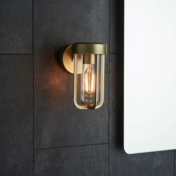 Endon 92855 - Applique da parete per bagno 1xE27/6W/230V IP44 ottone