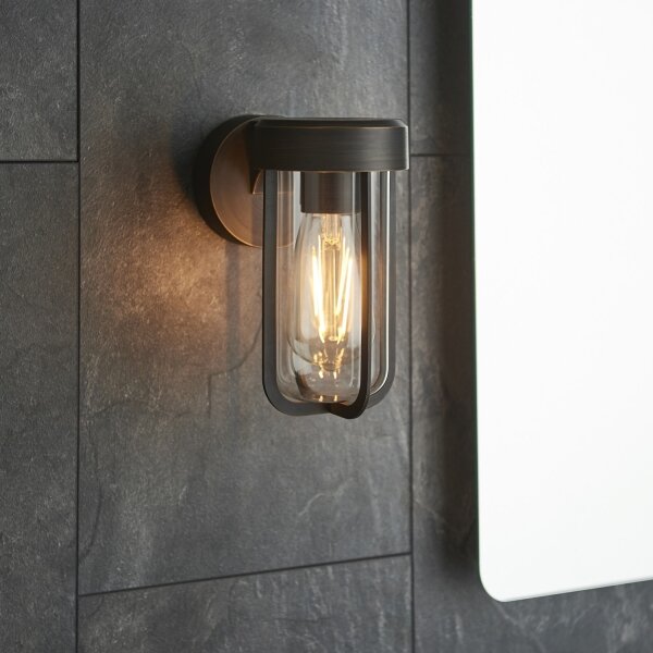 Endon 92857 - Applique da parete per bagno 1xE27/6W/230V IP44, finitura bronzo
