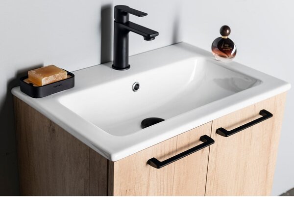 Lavabo bianco in ceramica 60x40 cm Practico – Sapho