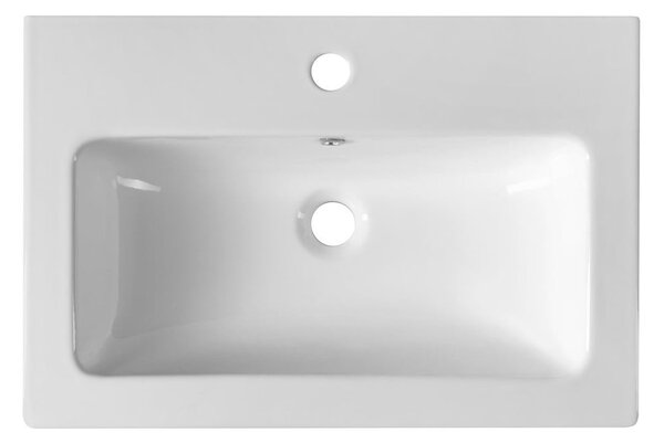 Lavabo bianco in ceramica 60x40 cm Practico – Sapho