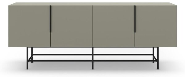 Cassettiera bassa grigio-verde 200x77,5 cm Eldia - Marckeric