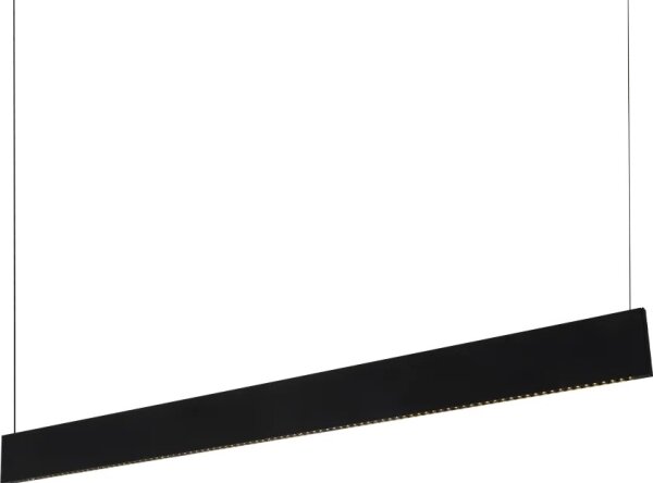 Ideal Lux - Lampadario LED a sospensione con cavo STEEL LED/24W/230V 3000K CRI 90 120 cm nero