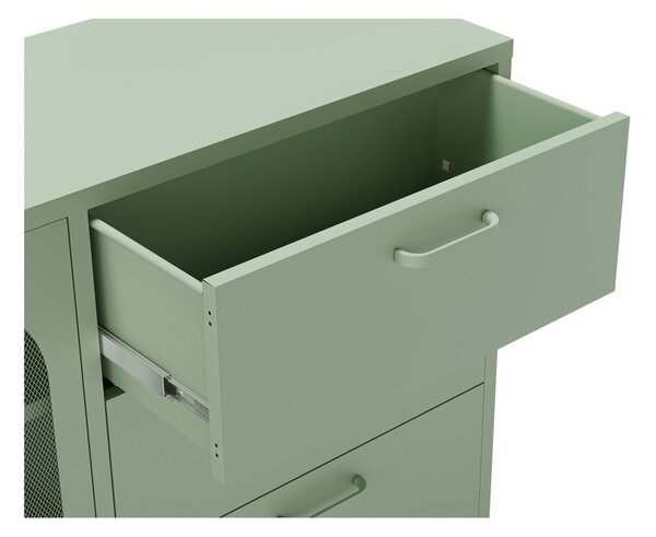 Cassettiera color menta 140x90 cm Diora - Marckeric