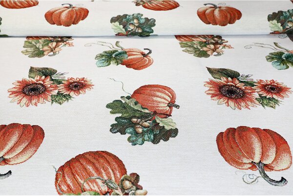 Runner Gobelin con motivo di zucche e girasoli Eden 1220 A