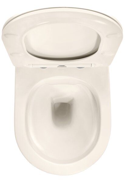 Vaso WC sospeso REA Carlo Mini Rimless Ecru