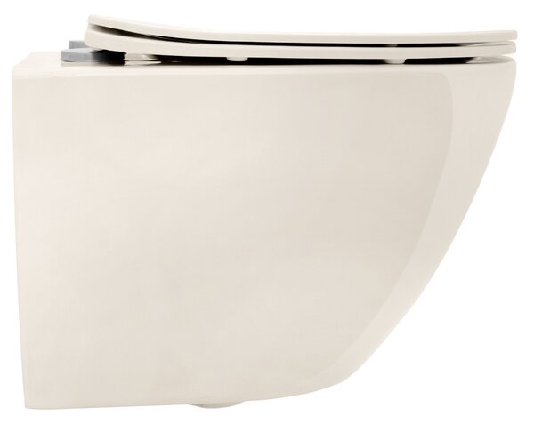 Vaso WC sospeso REA Carlo Mini Rimless Ecru