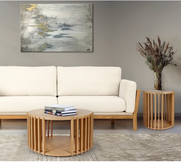 Tavolino in rovere , ø 83 cm Drum - Woodman