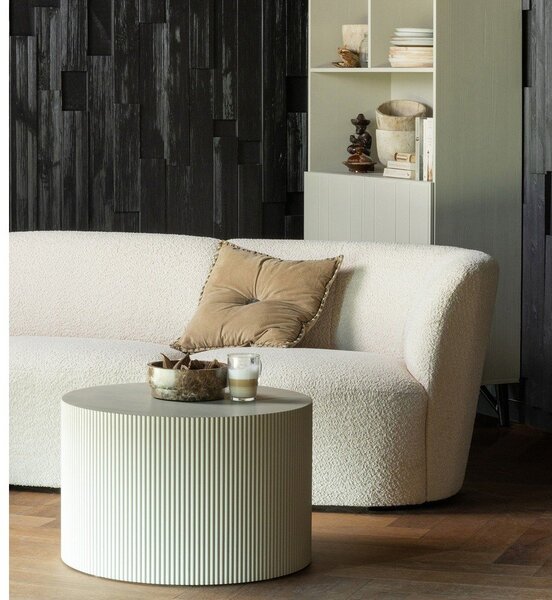 Tavolino rotondo beige ø 60 cm Sanne - WOOOD