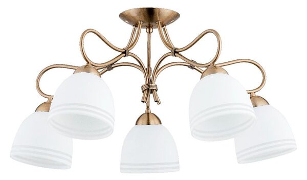 Lampadario a plafone FILA 5xE27/15W/230V bronzo