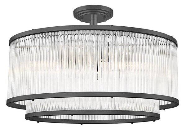 Brilagi - Lampadario a plafone RAMOS 6xE14/60W/230V nero