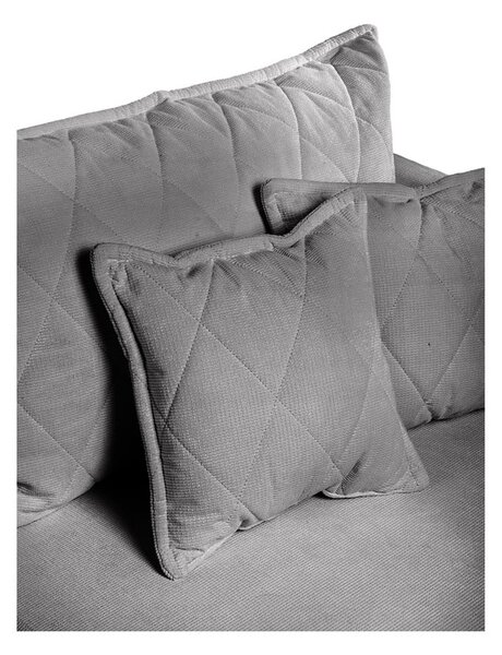 Divano grigio allungabile/con contenitore con rivestimento in velluto a coste 215 cm Bjork – Bonami Selection