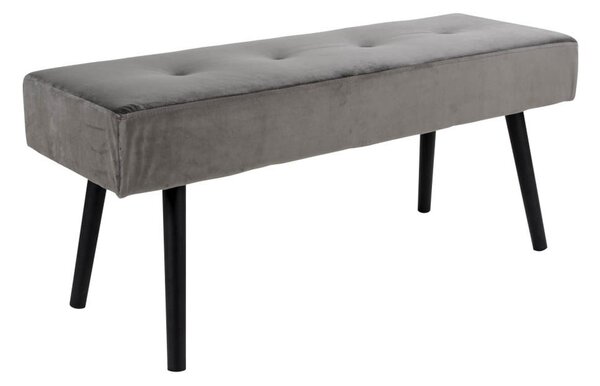Panchina in velluto grigio Skiby - Bonami Essentials