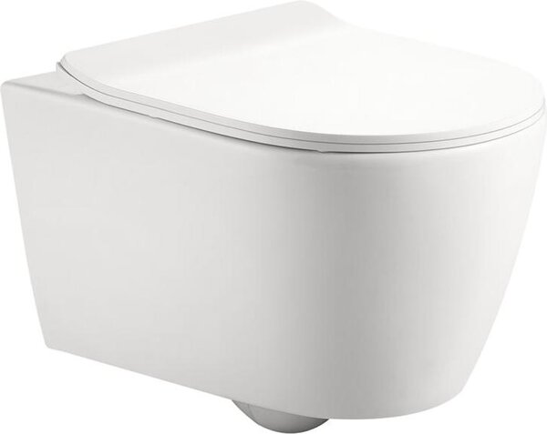 Beitz & Walz AqvaVetroceramica WC a parete senza brida 520 x 360 mm - bianco - -