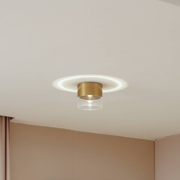 Plafoniera a LED Dalila Lindby, Ottone / Oro, Soggiorno / Sala da pranzo, Alluminio, Moderno, Plafoniera LED