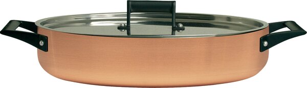 Tegame Ovale 2 Manici in Rame Ø32 cm Antiaderente Alexander Status