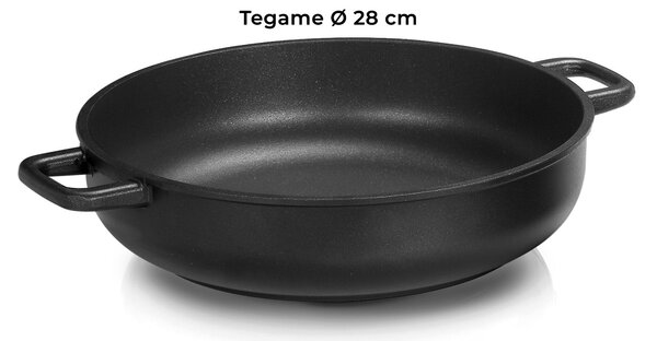 Batteria di Pentole 7 Pezzi in Alluminio Pressofuso Antiaderente Olympia Supreme Big