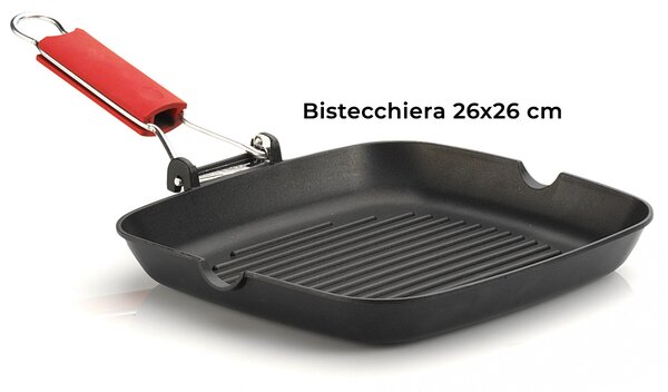 Batteria di Pentole 4 Pezzi in Alluminio Pressofuso Antiaderente Olympia Love