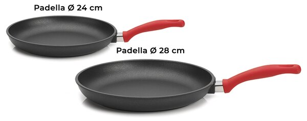 Batteria di Pentole 8 Pezzi in Alluminio Pressofuso Antiaderente Olympia Love