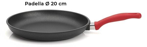 Set 3 Padelle Ø20-24-28 cm in Alluminio Pressofuso Antiaderente Olympia Love