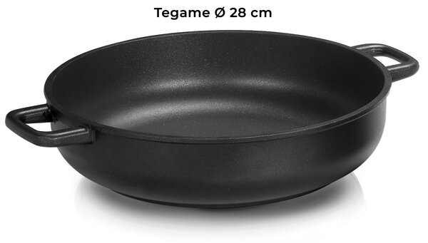 Batteria di Pentole 7 Pezzi in Alluminio Pressofuso Antiaderente Olympia Love Big