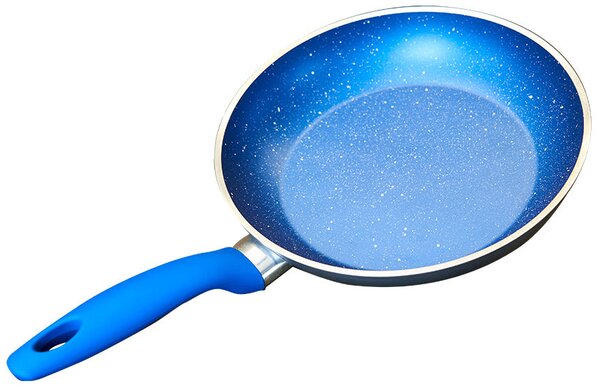 Batteria di Pentole 3 Pezzi in Alluminio Antiaderente Mediashopping Blue Rock