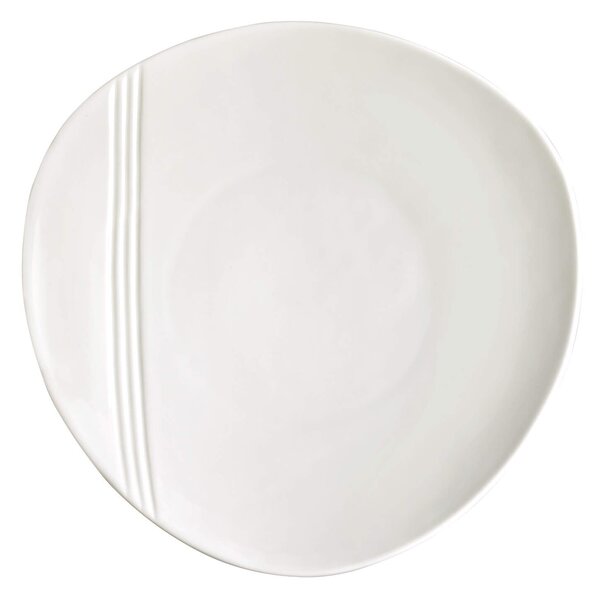 Set 6 Piatti Frutta Ø20,5 cm in Porcellana Allluminica Kaleidos Aluxina Miami Bianchi