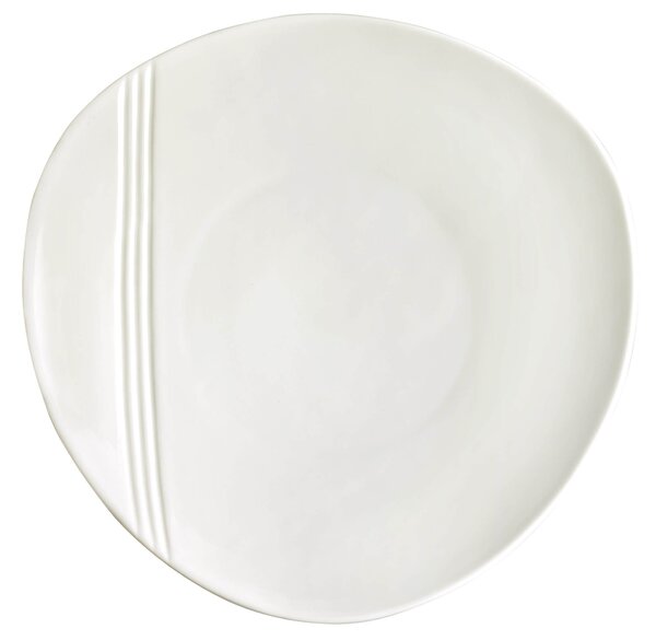 Set 4 Sottopiatti Piani Ø31 cm in Porcellana Allluminica Kaleidos Aluxina Miami Bianchi
