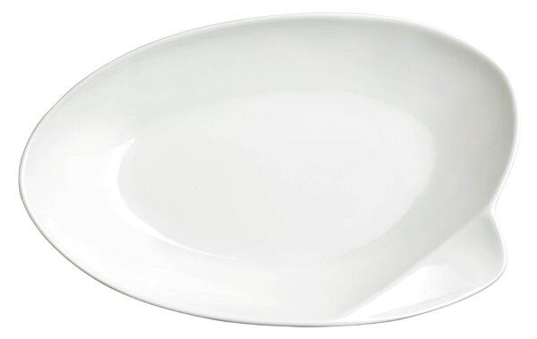 Set 4 Piatti Fondi 32x20,5x5 cm in Porcellana Allluminica Kaleidos Aluxina Bianchi