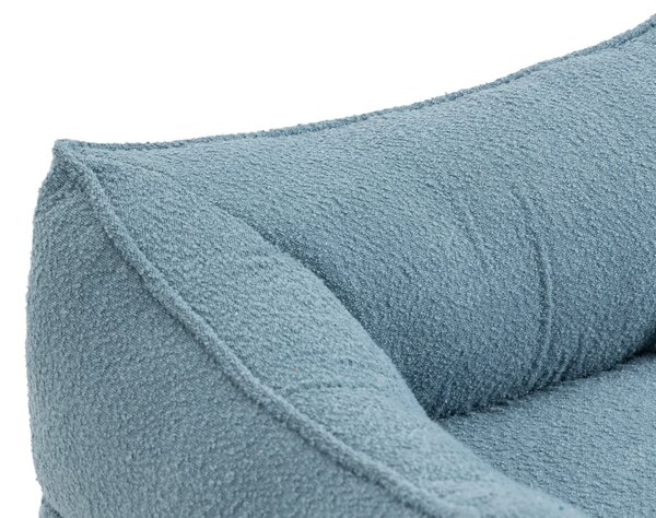 Confortevole Poltrona Sacco per Interni con Imbottitura in Memory Foam e Braccioli per Soggiorno e Camera da Letto, Blu|Aosom