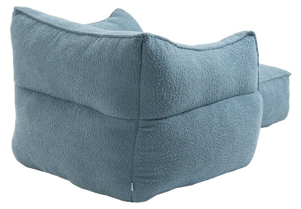 Confortevole Poltrona Sacco per Interni con Imbottitura in Memory Foam e Braccioli per Soggiorno e Camera da Letto, Blu|Aosom