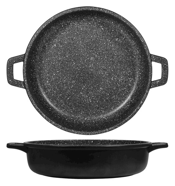 H&H Tegame Due Manici Antiaderente Pietra Cm28