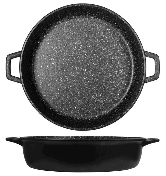 H&H Tegame Due Manici Pietra Antiaderente Cm40