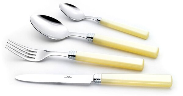 Servizio Set di Posate 24 Pezzi in Acciaio Inox Rivadossi Sandro Zara Avorio