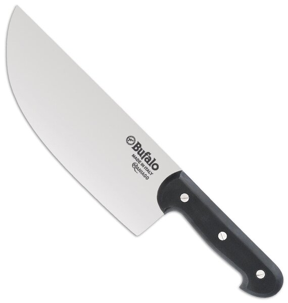 Coltello Trinciante Lama 28 cm Bufalo Colpo 194/28 Manico Nero