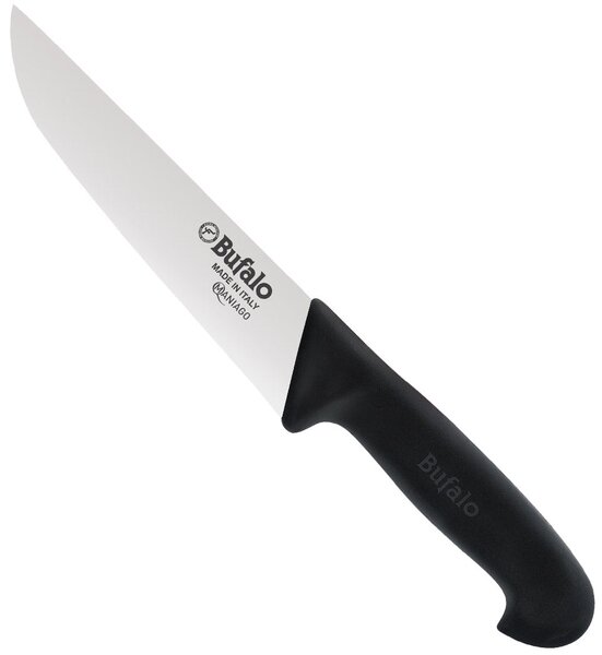 Coltello Francese Lama 26 cm Bufalo Macello S92/26 Manico Nero