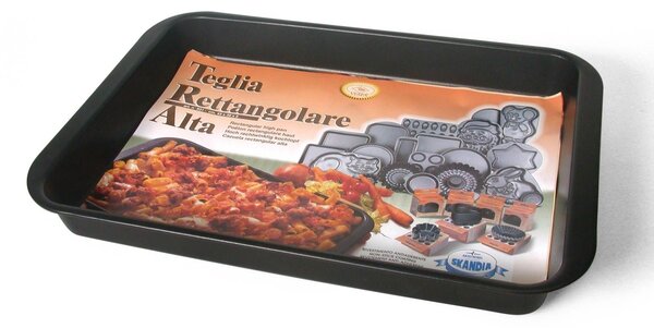 VESPA Teglia Antiaderente Rettangolare Alta 43x30x5h