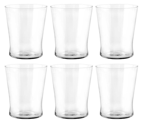 Set 6 bicchieri vino Conic in vetro cl 25