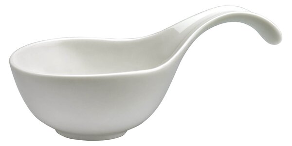 Set 6 Coppette Aperitivo con Manico 17,5x9,5x8,5 cm in Porcellana Allluminica Kaleidos Aluxina Bianche