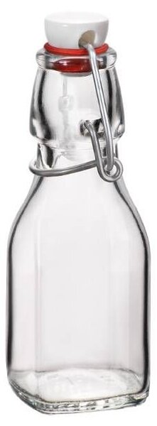 BORMIOLI ROCCO Bottiglia Mini Swing in vetro trasparente tappo bianco Lt 0,125