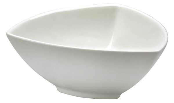 Set 6 Coppette Triangolari 13x13x5,5 cm in Porcellana Allluminica Kaleidos Aluxina Bianche