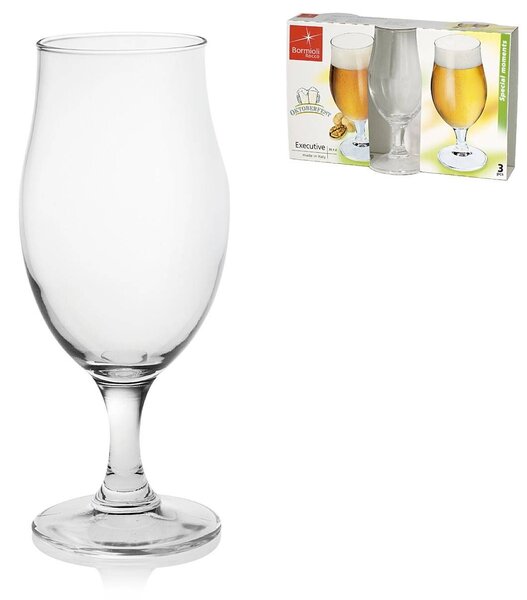 BORMIOLI ROCCO Set 3 calici birra Executive in vetro lt 0,2 cm 24,5