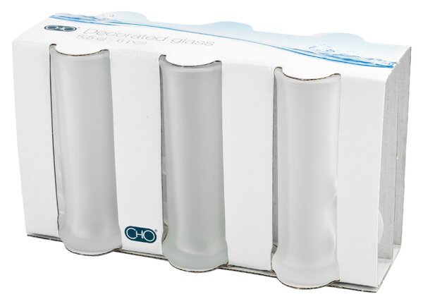 CHIO Set 6 Bicchieri In Vetro Wodka Satin Con Manico