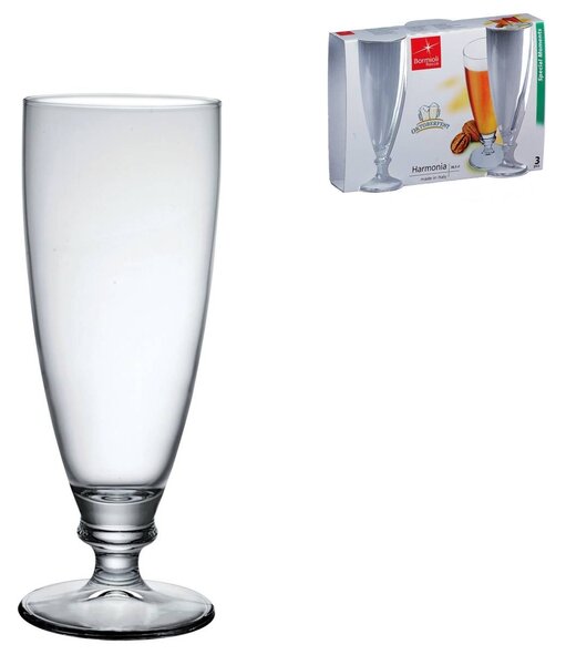 BORMIOLI ROCCO Set 3 calici birra Harmonia in vetro cl 38,5