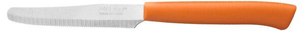 HOMe Set 6 coltelli tavola Color Knife con lama seghettata in acciaio inox e manico arancio