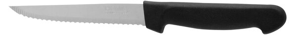 HOMe 3 coltelli bistecca Color Knife con lama in acciaio inox e manico nero cm 11