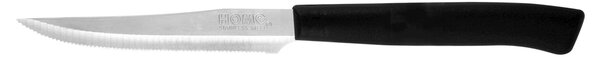 HOMe Set 6 coltelli bistecca Color Knife con lama in acciaio inox e manico nero cm 11