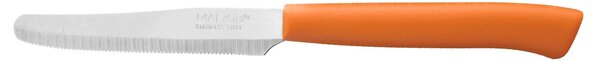 HOMe Set 6 coltelli tavola Color Knife con lama seghettata in acciaio inox e manico arancio
