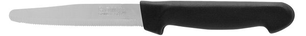 HOMe Set 3 coltelli tavola Color Knife con lama in acciaio inox e manico nero cm 11