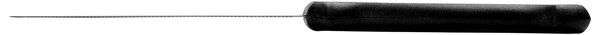 Set 6 coltelli bistecca manico rivettato in plastica nera lama in acciaio inox cm 2x1,50x21