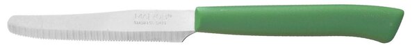 HOMe Set 6 coltelli tavola Color Knife con lama seghettata e manico verde